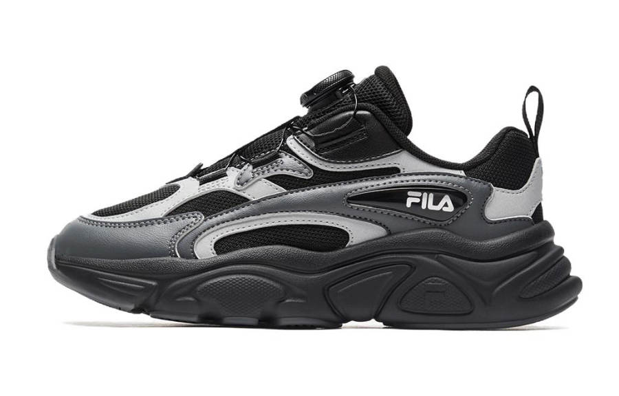 FILA KIDS Mars TD Abrasion Resistant Low top Kids' Running Shoes Black