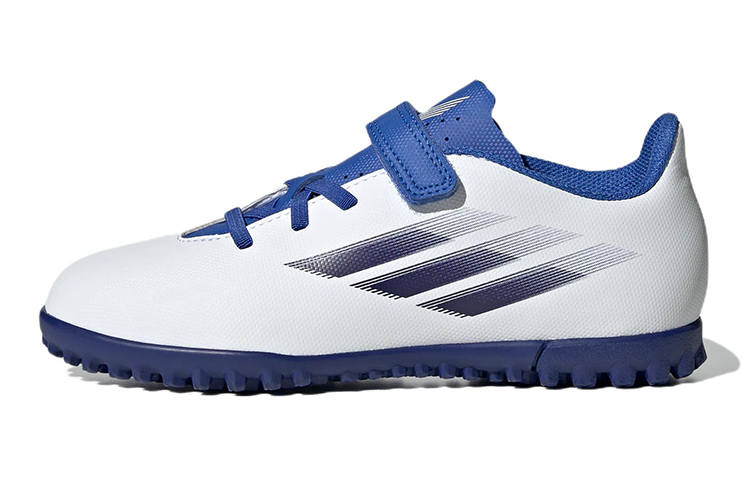 Adidas Adidas X Speedflow.4 Abrasion Resistant Low top Kids' Soccer Shoes White Blue Kids'