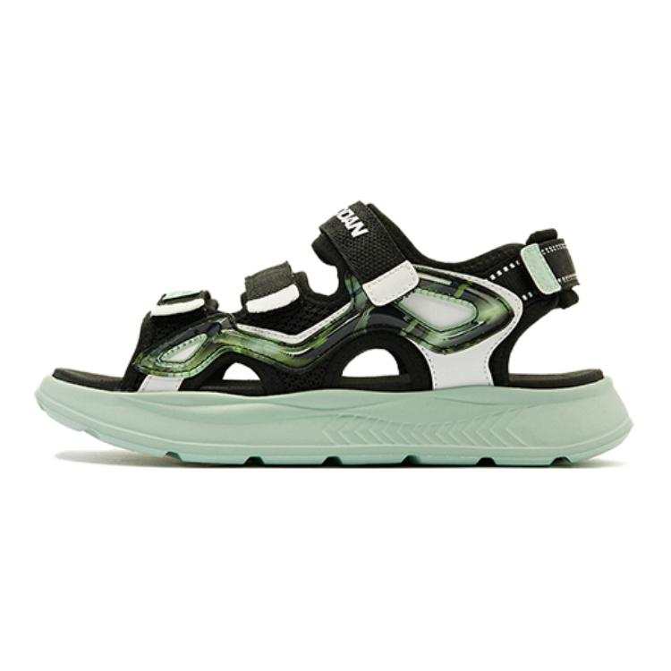 QIAODAN Sandal Black Green Teenagers