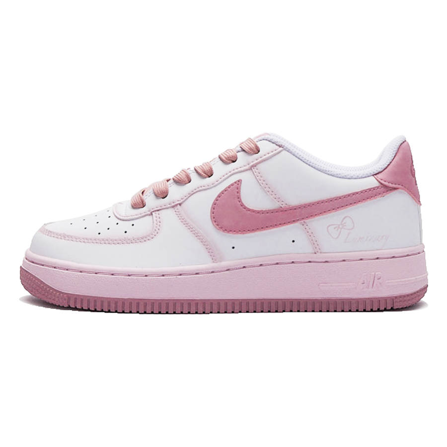 Nike Nike Air Force 1 Low Slip Resistant Slip Resistant Low top Kids' Skateboarding Shoes Pink White Teenagers