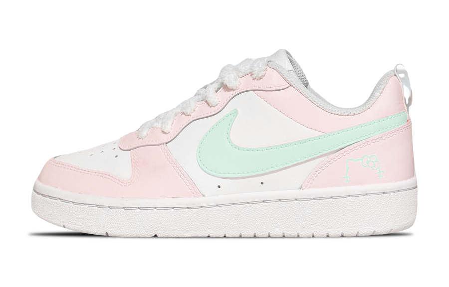 Nike Nike Court Borough Cyan Fairy Tale Leather Low top Kids' Skateboarding Shoes Pink Cyan Teenagers
