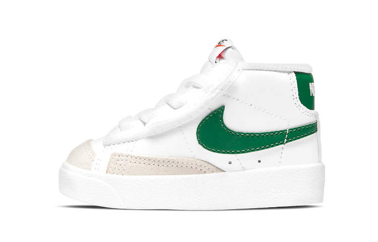 Nike Nike Blazer Mid 77 Vintage Abrasion Resistant Abrasion Resistant Mid top Skateboard Shoes White Green
