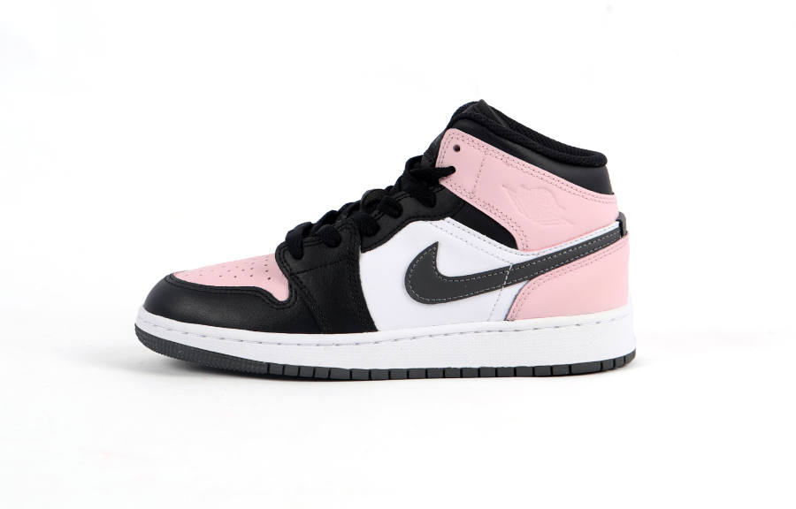 Jordan Jordan Air Jordan 1 Slip Resistant Cushioning Low top Kids' Running Shoes Pink Teenagers