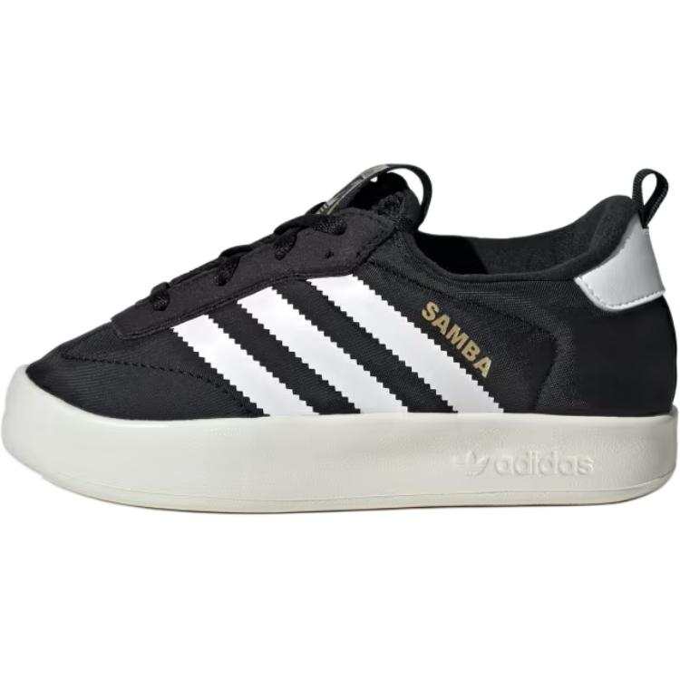 Adidas Originals Samba Slip Resistant Abrasion Resistant Low top Kids' Skateboarding Shoes Black White Kids'