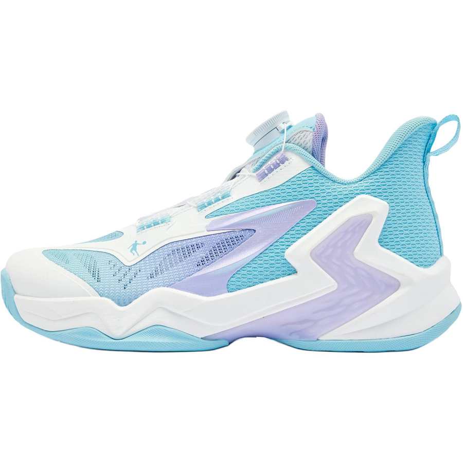 QIAODAN Low top Basketball Shoes Blue White Teenagers