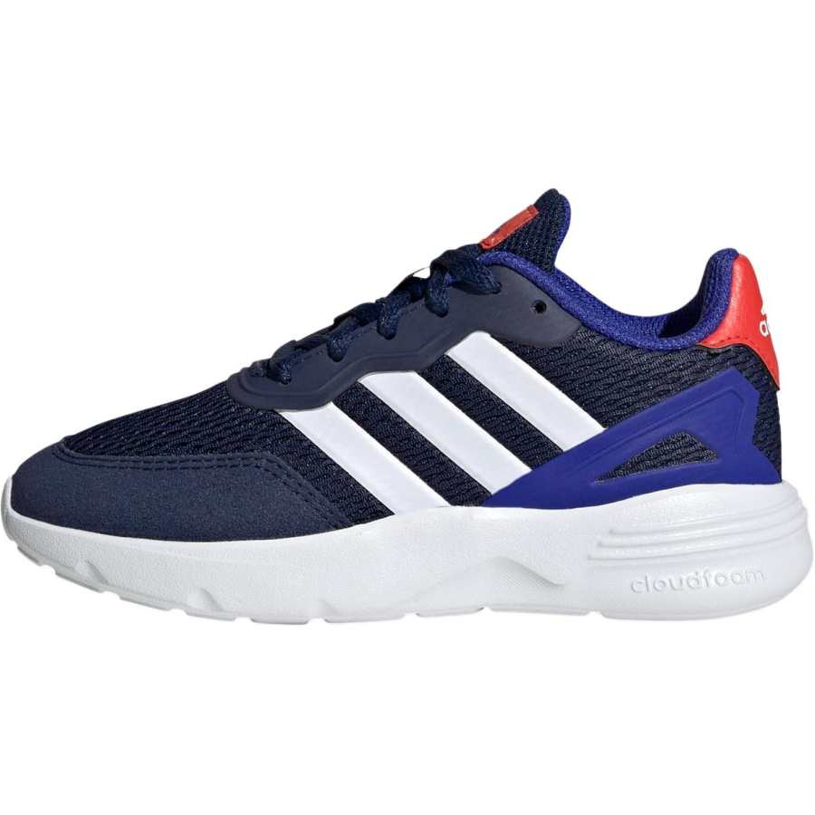 Adidas Adidas Nebzed Slip Resistant Abrasion Resistant Slip Resistant Abrasion Resistant Low top Kids' Running Shoes Dark Blue