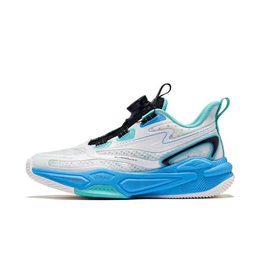 ERKE KIDS Thunder And Lightning Synthetic Leather, Textile Slip Resistant, Abrasion Resistant, Breathable Low top
