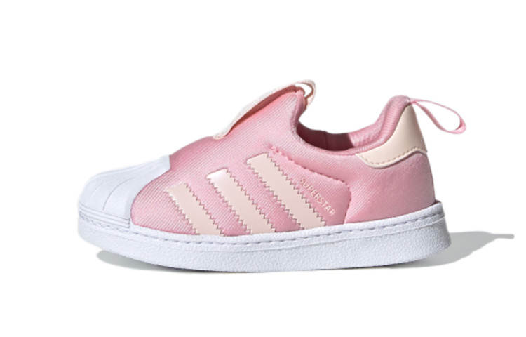 Adidas Originals SUPERSTAR 360 Leather Abrasion Resistant Breathable Low top Skateboard Shoes Pink White