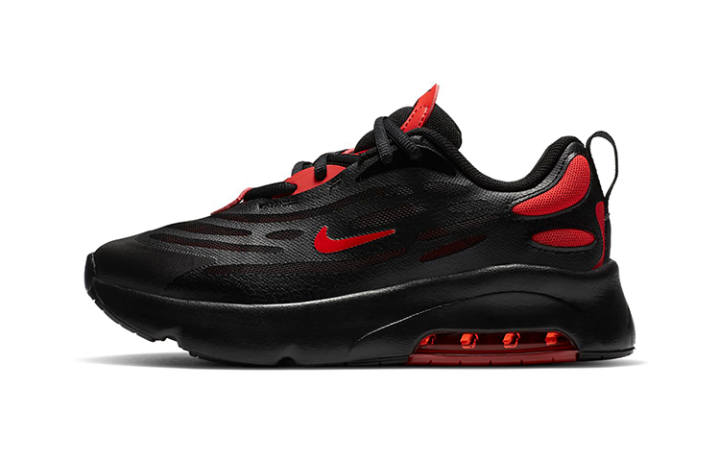 Nike Nike Air Max Exosense Kids Lifestyle Shoes Black Red Children Aged 3 7 Years Old