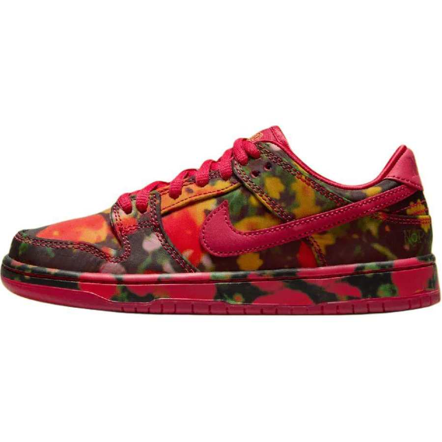 Nike The Wizard Of Oz x Nike SB Slip Resistant Abrasion Resistant Low top Kids' Skateboarding Shoes Red Black