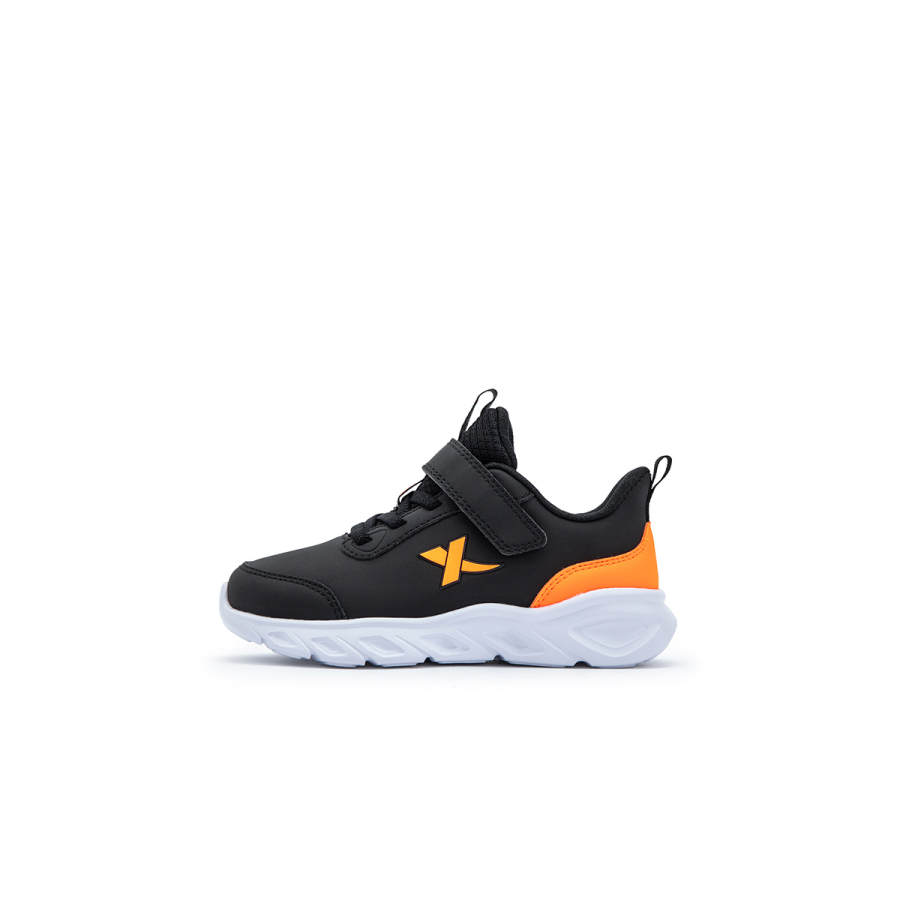 XTEP Slip Resistant Slip Resistant Low top Kids' Running Shoes Black Orange Kids'