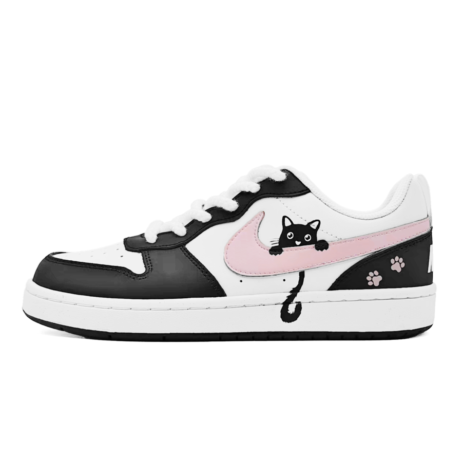 Nike Nike Court Borough Slip Resistant Abrasion Resistant Low top Kids' Skateboarding Shoes Light Pink Teenagers
