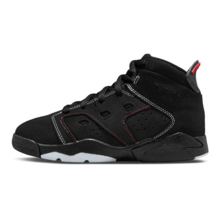 Jordan Jordan Air Jordan 6 Slip Resistant Abrasion Resistant Cushioning Mid top Children's Basketball Shoes Black Kids'