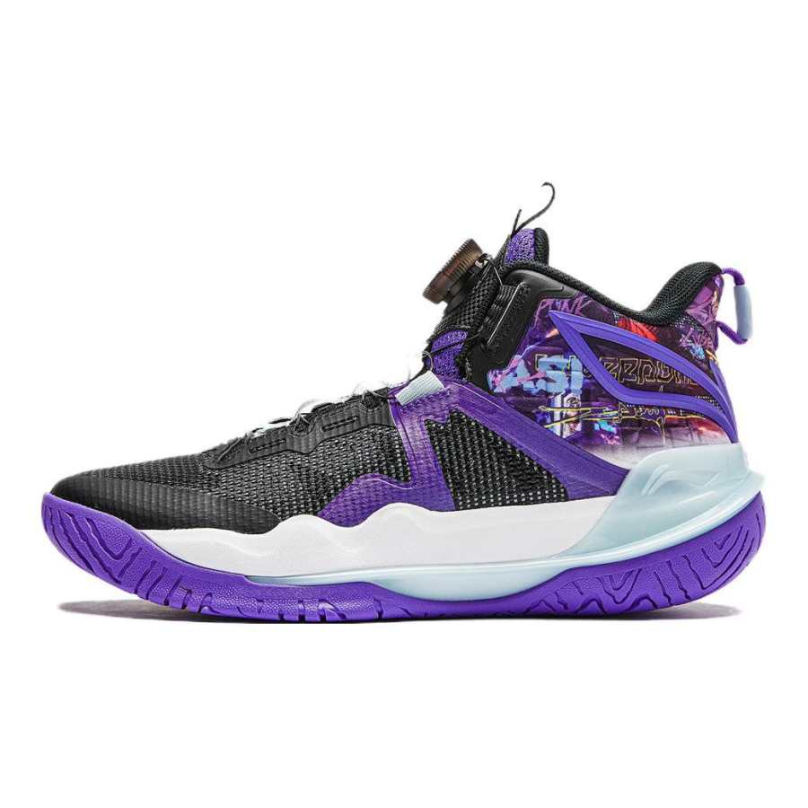 Li-Ning YOUNG Li Ning YOUNG Avant Garde Power TEAM 3 V3 Low top Basketball Shoes Purple Unisex