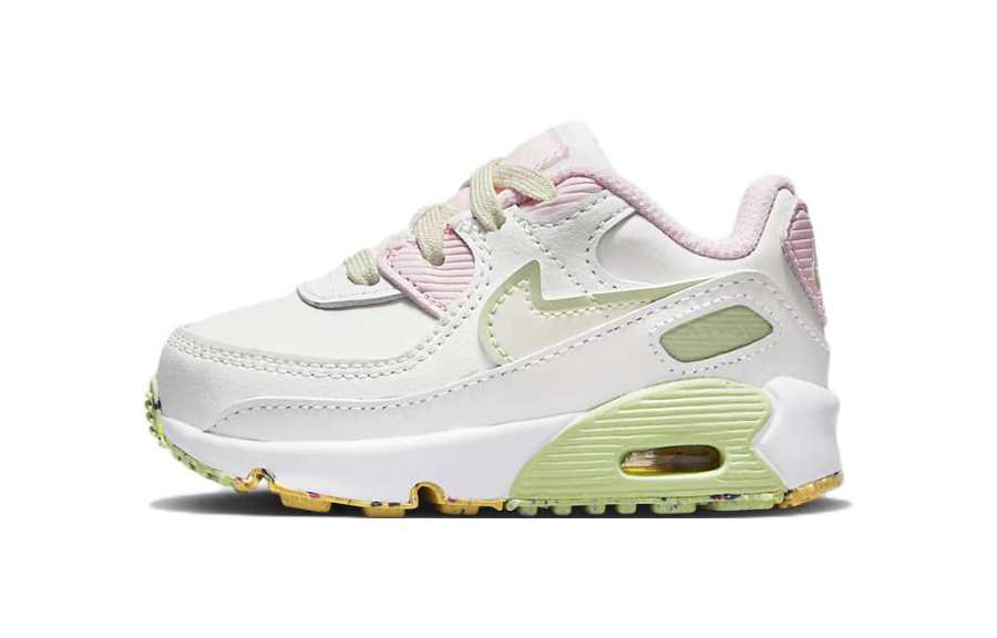 Nike Nike Air Max 90 LTR SE Low top Toddler Shoes White Pink Green Infant And Toddler