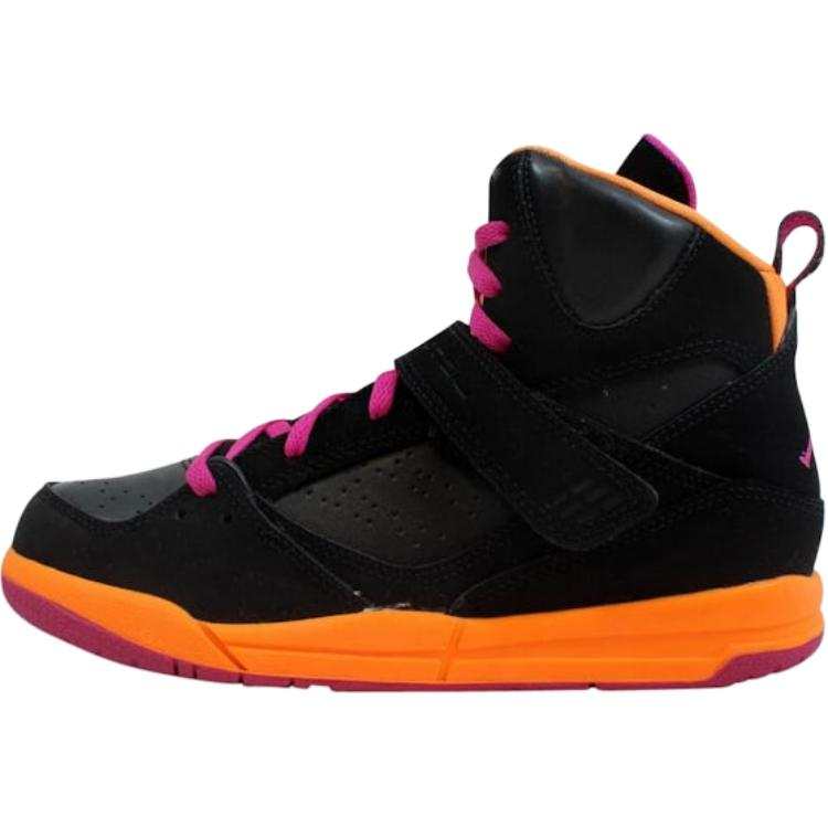 Jordan Jordan Flight 45 Abrasion Resistant High top Children's Basketball Shoes Black Kids'