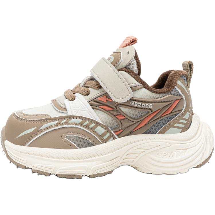 EBMINI Slip Resistant Anti Kick Abrasion Resistant Lightweight Cushioning Thermal Low top Kids Lifestyle Shoes