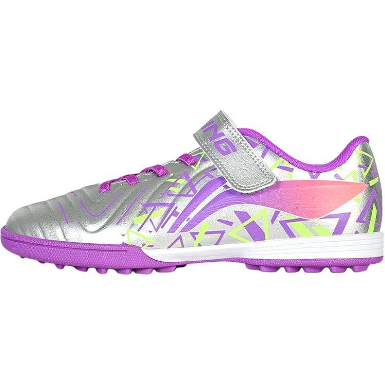 Li-Ning YOUNG Li Ning YOUNG Brocade Collection PU Polyurethane Soccer Shoes Purple Unisex