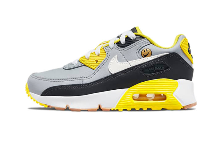 Nike Nike Air Max 90 Low top Toddler Shoes Yellow Smiley Face Infant And Toddler