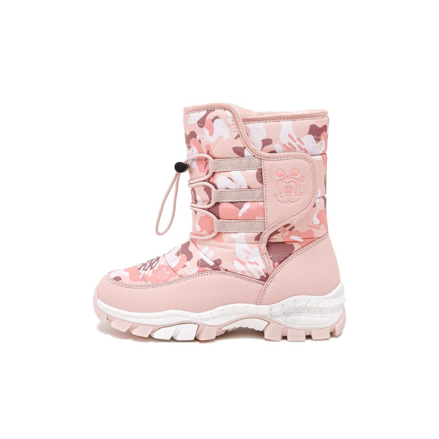 BOBDOG Synthetic Leather Waterproof Thermal Waterproof And Warm Kids' Boots Light Pink Kids'