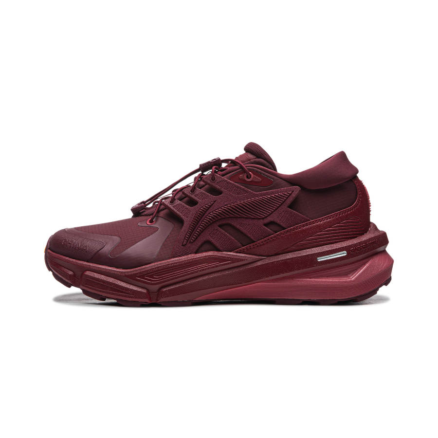 Li-Ning Li Ning Furious Rider Trail Cushioning Slip Resistant Abrasion Resistant Low top Casual Shoes Unisex Dark Burgundy