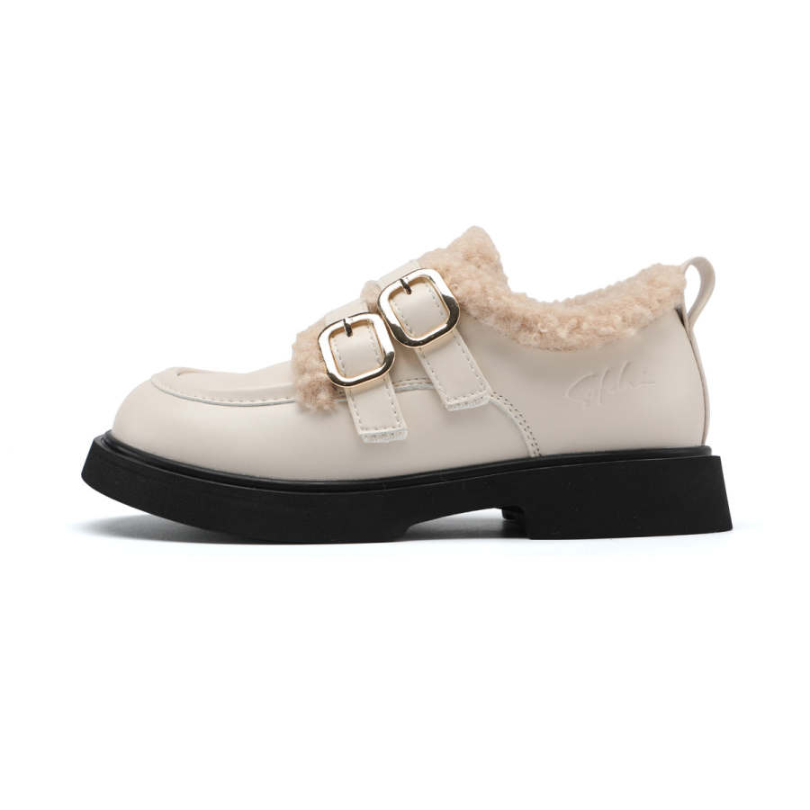 Satchi Synthetic Leather Versatile Thermal Kids' Leather Shoes Kids'