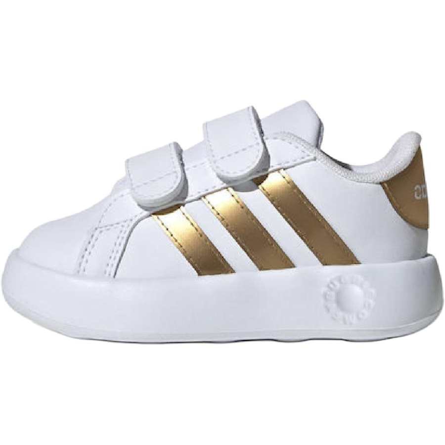 Adidas Adidas GRAND COURT 2.0 Low top Toddler Shoes White Gold Infant And Toddler