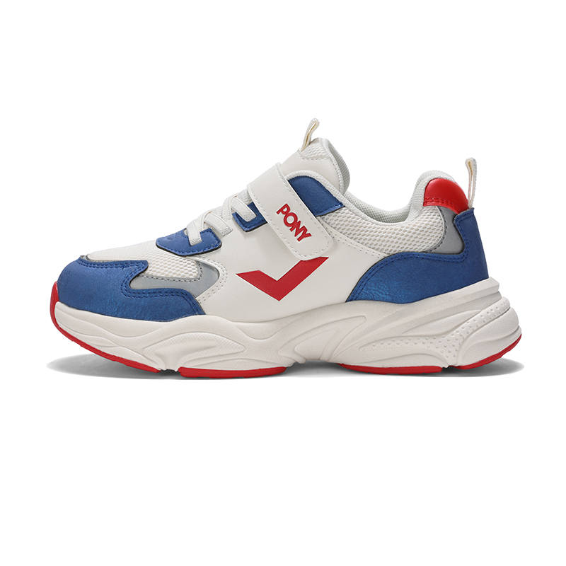 Pony MODERN Slip Resistant Cushioning Abrasion Resistant Kids Lifestyle Shoes White Blue Kids'