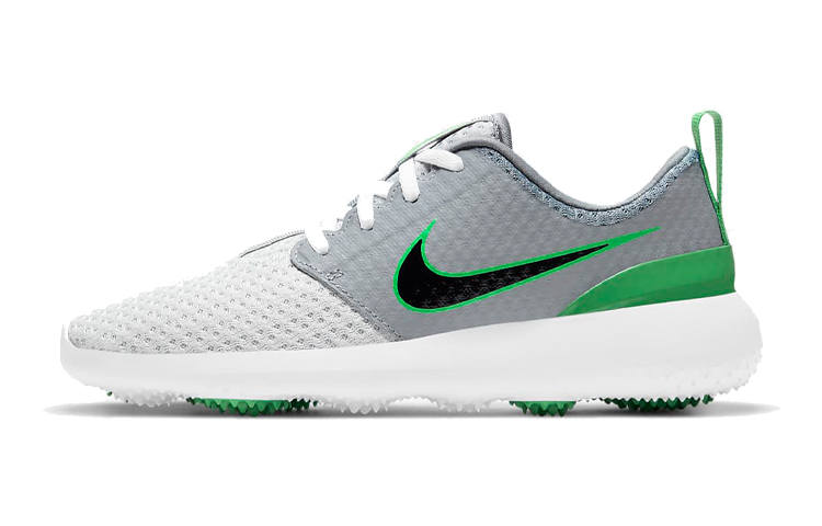 Nike Nike Roshe G Slip Resistant, Abrasion Resistant, Lightweight Kids' Training Shoes White Gray Green Kids'
