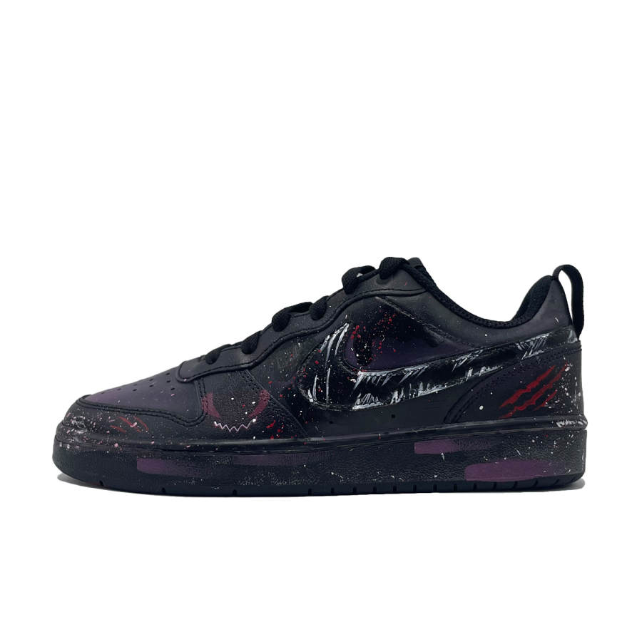 Nike Nike Court Borough Lilith Cushioning, Wear Resistant Low top Kids' Skateboarding Shoes Black Teenagers