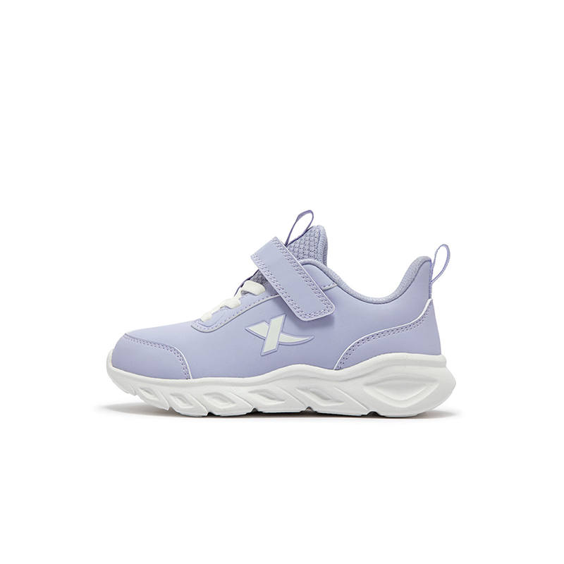XTEP Slip Resistant Abrasion Resistant Low top Kids' Running Shoes Purple Children Aged 3 7 Years Old