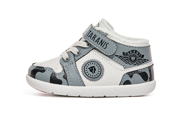 TARANIS Baby Urban Techwear Shoe Collection Fleece Lined Slip Resistant Soft Sole Mid top Toddler Shoes