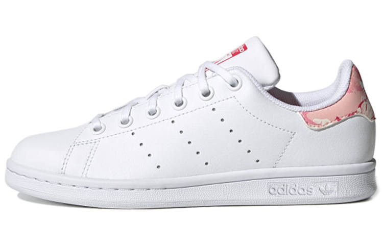 Adidas Originals STAN SMITH Low top Kids' Skateboarding Shoes Pink Floral Tail Teenagers
