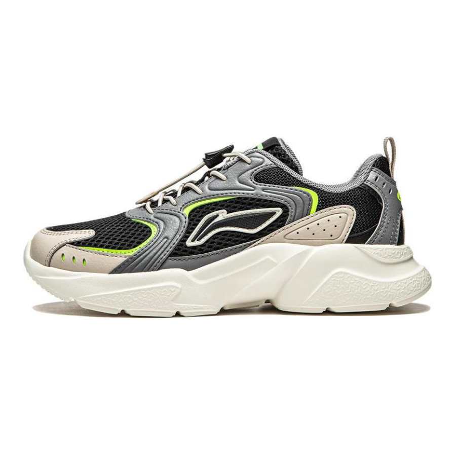 Li-Ning YOUNG Li Ning YOUNG Low top Kids Lifestyle Shoes Black Silver Kids'