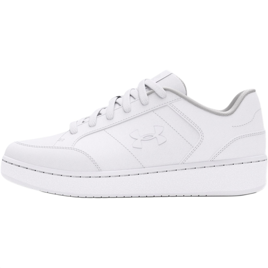 Under Armour Official Leather Low top Kids' Skateboarding Shoes White Teenagers