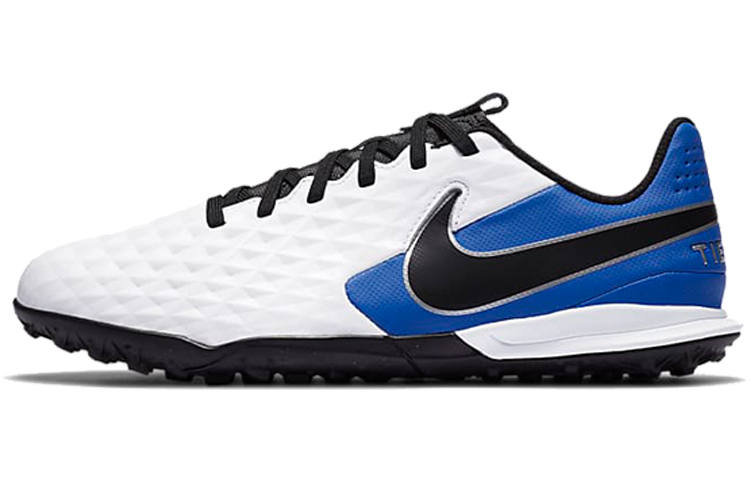 Nike Nike Tiempo Legend 8 Jr. Academy TF Slip Resistant Cushioning Low top Kids' Soccer Shoes White Black Blue Kids'