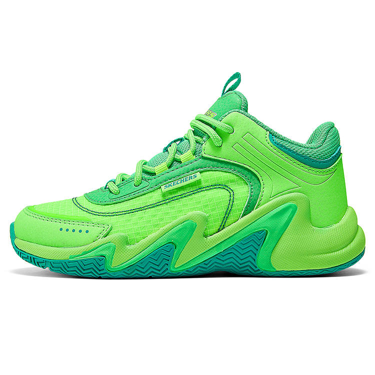 Skechers Kids BOYS Synthetic Leather Slip Resistant Cushioning Abrasion Resistant Low top Children's Basketball Shoes