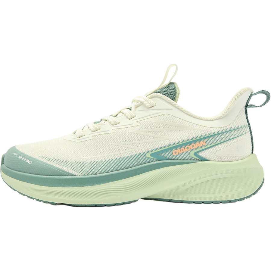 QIAODAN Light Speed 2.0 Low top Running Shoes Ivory Cedar Green Unisex