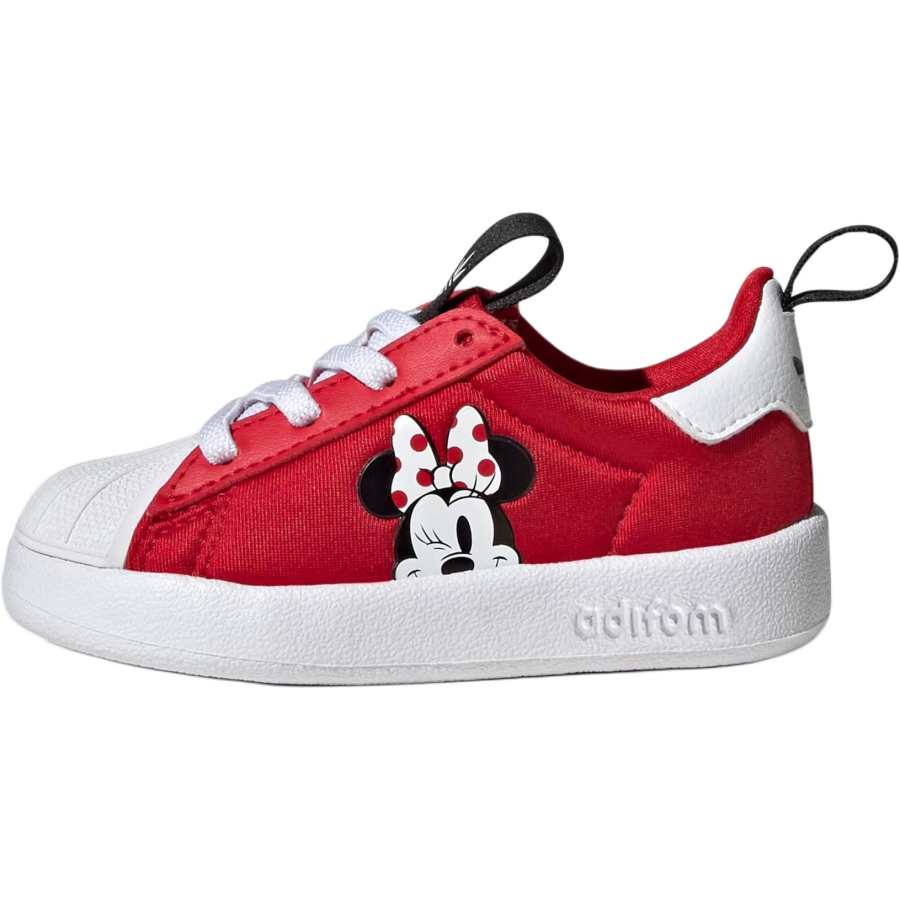 Adidas Originals Disney x Adidas Originals SUPERSTAR 360 Abrasion Resistant Low top Toddler Shoes Red/White Infant And Toddler