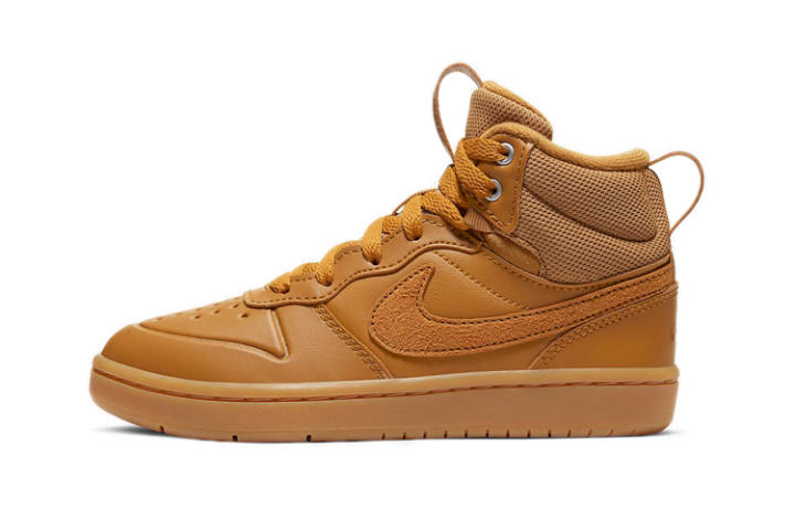 Nike Nike Court Borough Mid 2 Boot Slip Resistant Abrasion Resistant Mid top Skateboard Shoes Wheat