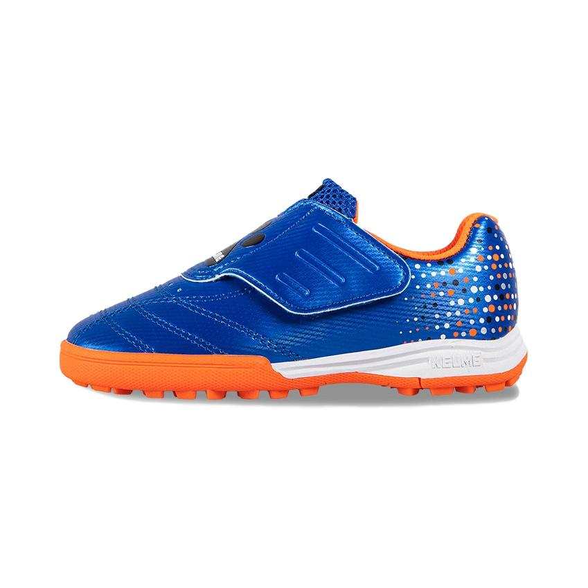 KELME Slip Resistant Cushioning Slip Resistant Cushioning Low top Kids' Soccer Shoes Blue Children Aged 3 7 Years Old