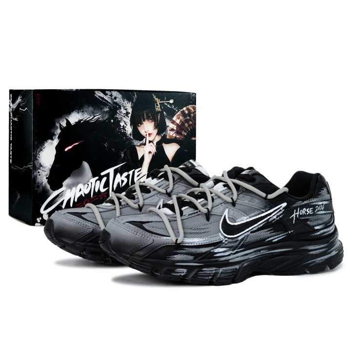 Nike Nike Initiator Cushioning Abrasion Resistant Breathable Low top Running Shoes Unisex Gray