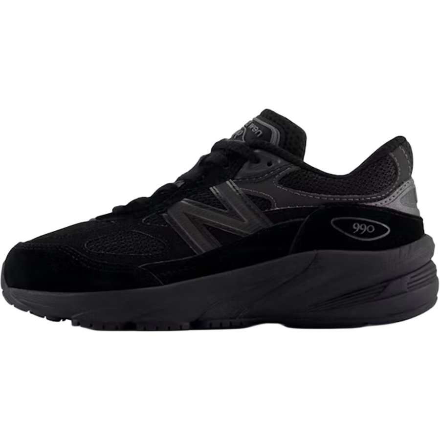 New Balance New Balance NB 990 V6 Abrasion Resistant Low top Kids' Running Shoes Black Children Aged 3 7 Years Old
