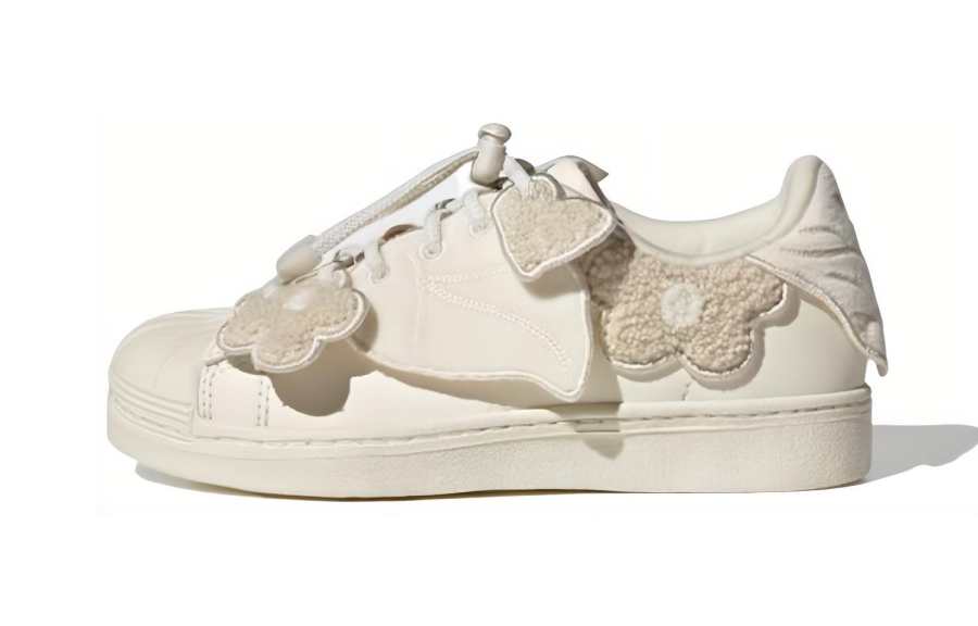 Adidas Originals Melting Sadness x Adidas Originals SUPERSTAR 360 C Low top Skateboard Shoes Ivory Children Aged 3 7 Years Old
