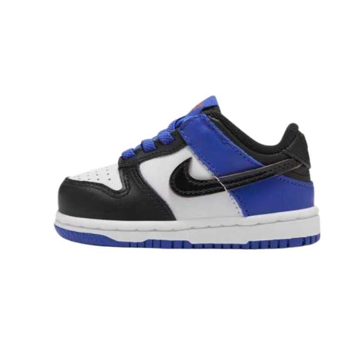 Nike Nike Dunk Slip Resistant And Breathable Low top Toddler Shoes White/Black/Racing Blue/Earth Crimson Infant And Toddler