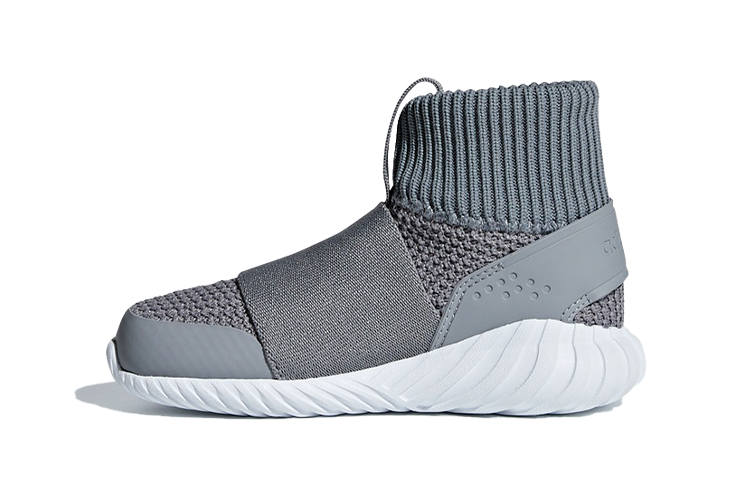 Adidas Originals Tubular Doom 360 I Slip Resistant Mid top Toddler Shoes Gray White Infant And Toddler