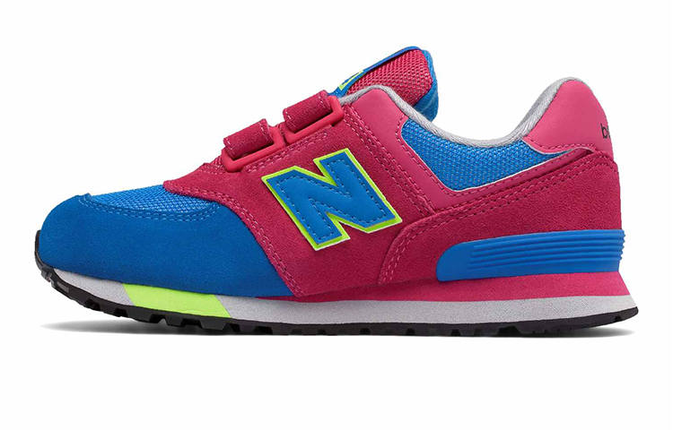 New Balance New Balance Comfortable Cushioning Abrasion Resistant Breathable Low top Casual Running Shoes Purple Blue Kids'
