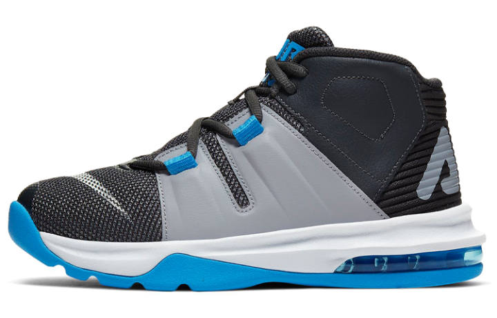 Nike Nike Air Max Charge Cushioning Abrasion Resistant Mid top Vintage Basketball Shoes Black Gray Unisex
