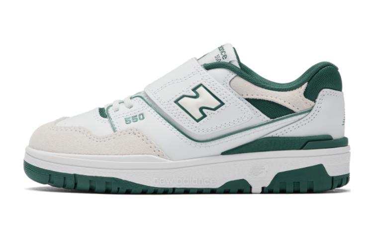 New Balance New Balance NB 550 Abrasion Resistant Kids' Skateboarding Shoes White Green Kids'