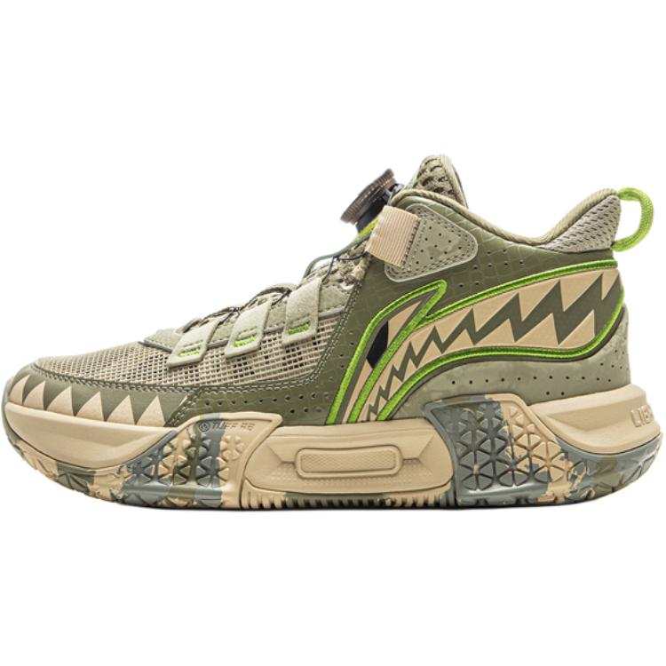 Li-Ning YOUNG Li Ning YOUNG Basketball Mid top Children's Basketball Shoes Green Kids'